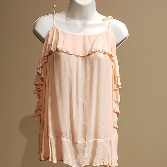 SOLD! Free People Ruffled Camisole Top - Picture 3 of 4